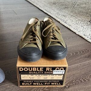 Ralph Lauren RRL Olive Canvas Men's Shoes